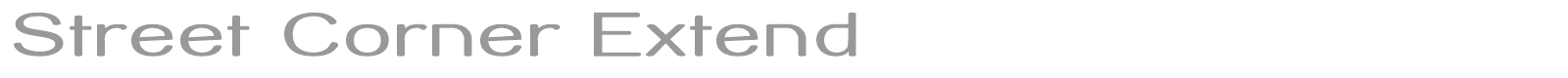 Street Corner font preview